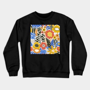 Papercut Flower Modern Collage Crewneck Sweatshirt